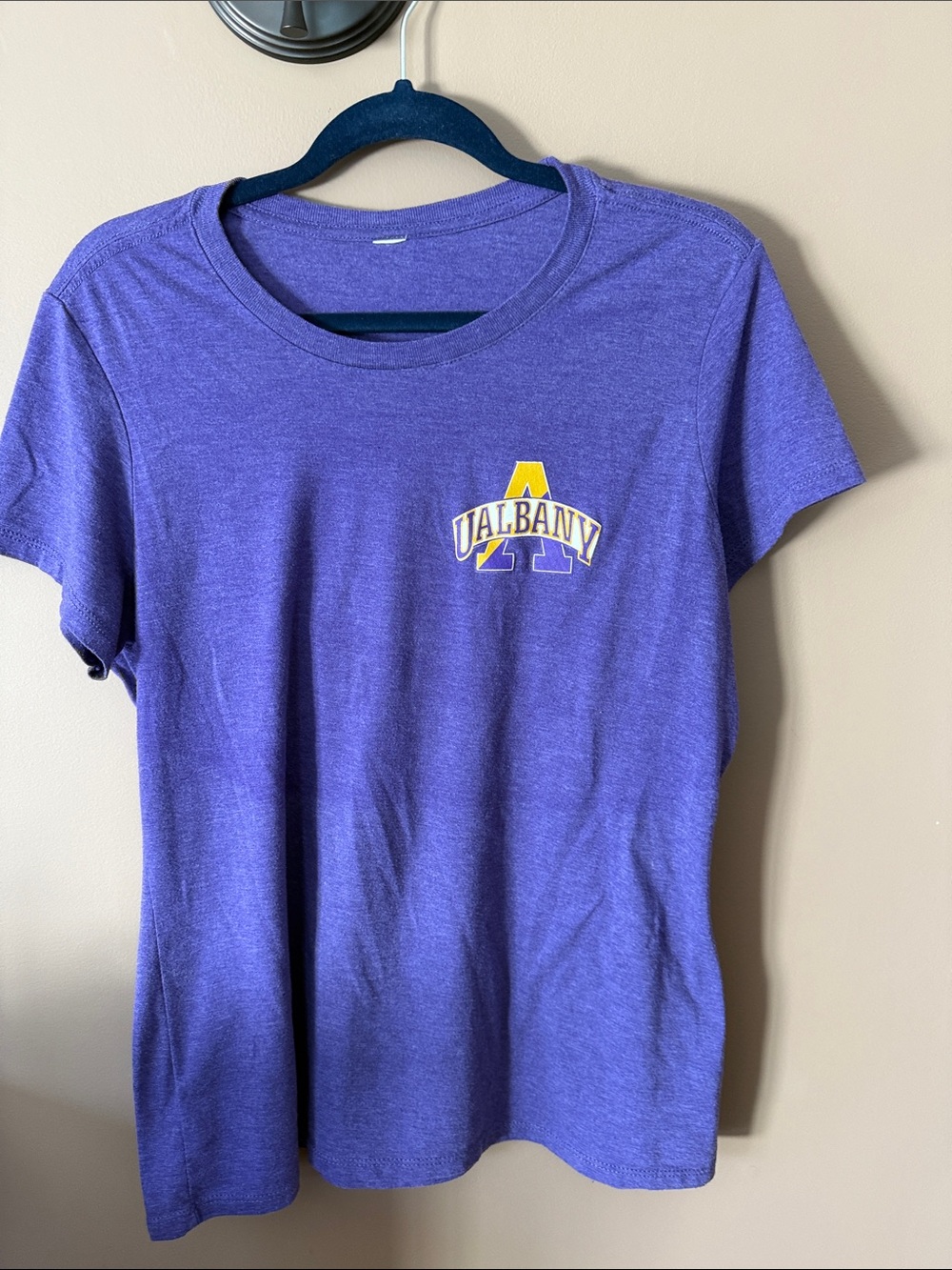 Albany Purple Graphic Tee with Yellow Accent
